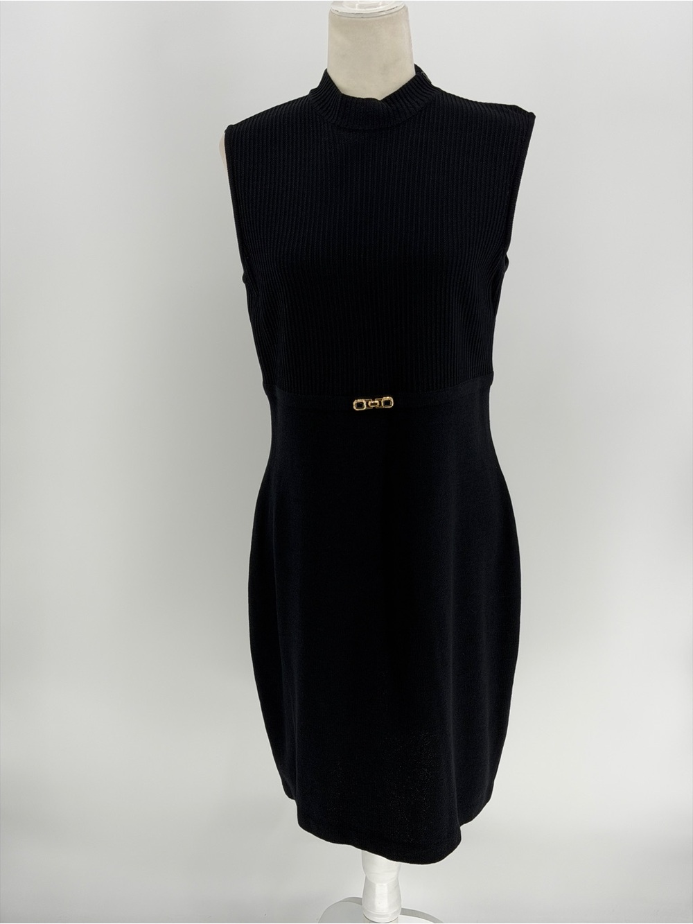 St. John Collection By Marie Gray Sleeveless Knit Wool Dress Size 10